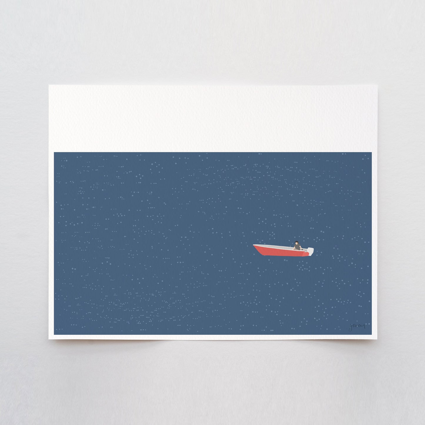 Skiff Art Print - Unframed or Framed - 240616