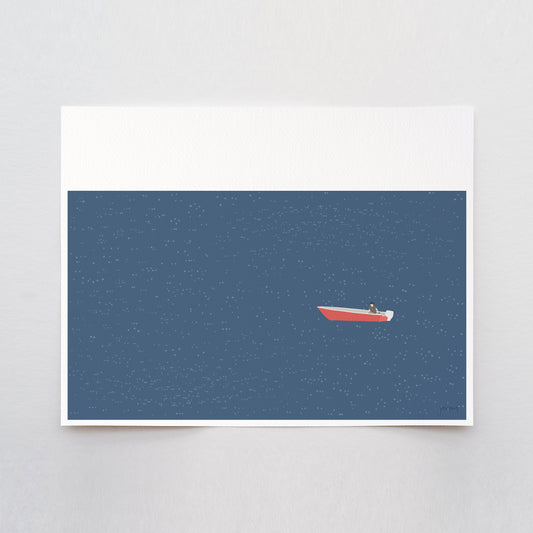 Skiff Art Print - Unframed or Framed - 240616