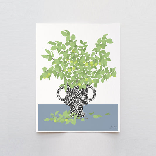 Plum Branches Still Life Art Print - Unframed or Framed - 200404