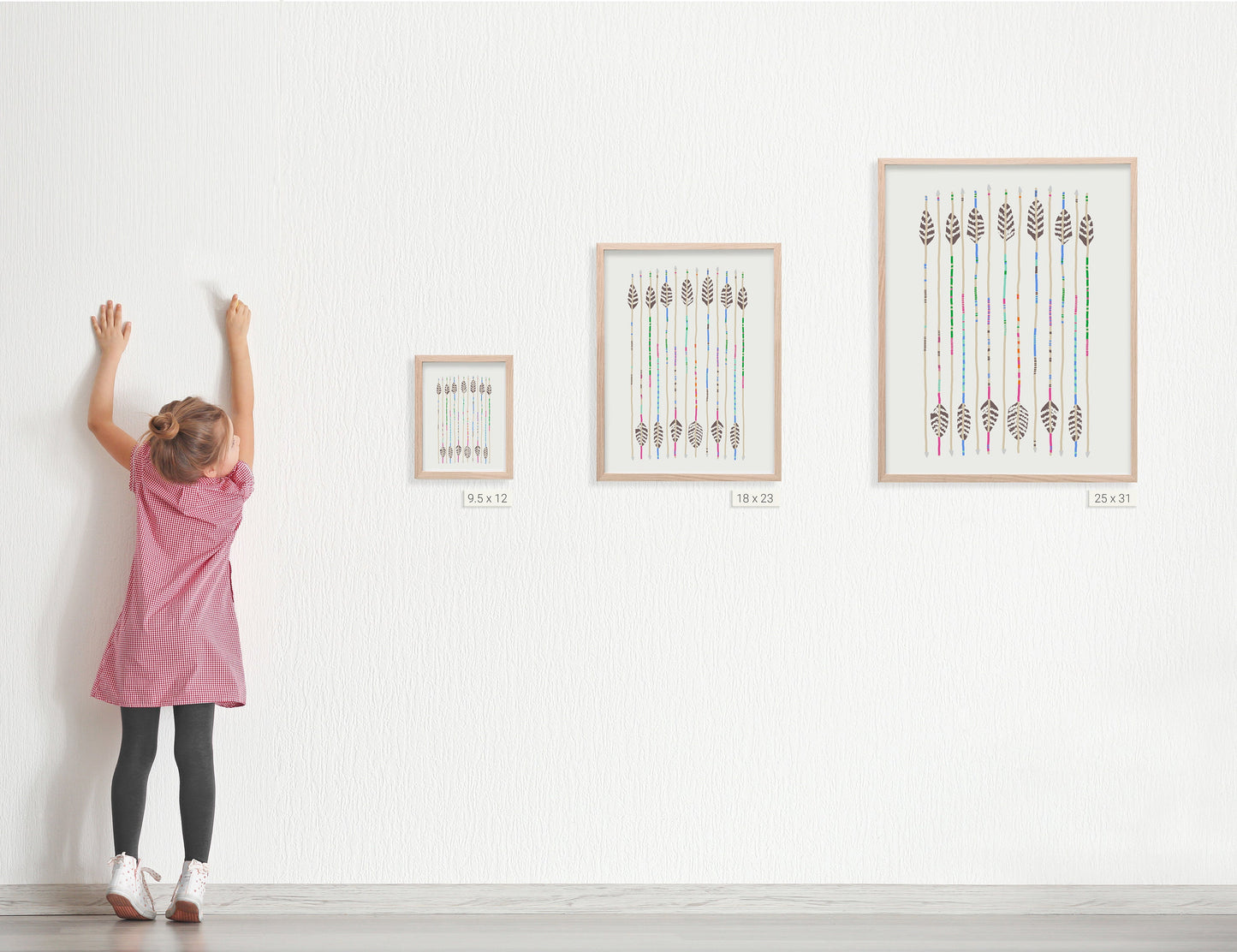 Arrows Feather Fletched Art Print - Unframed or Framed - 120328