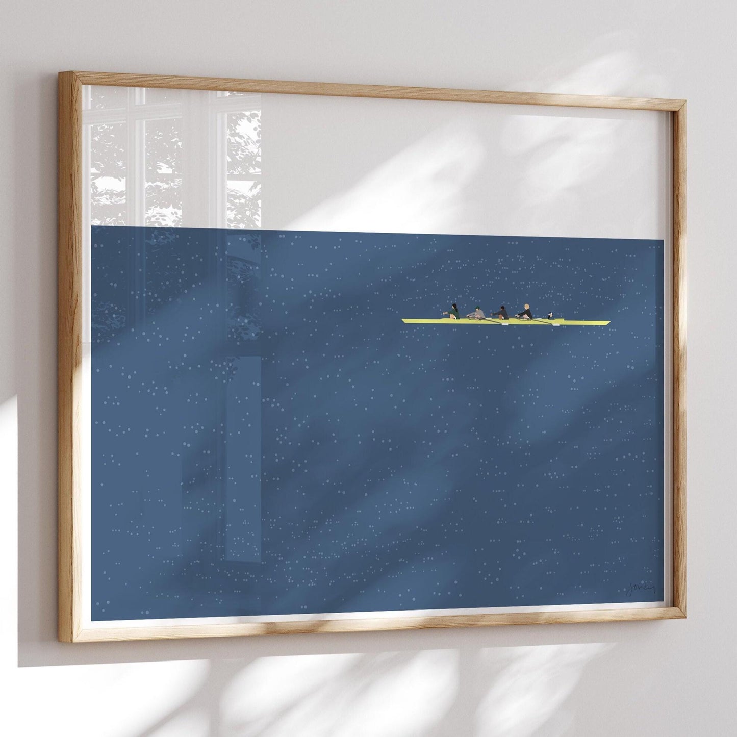 Coxed Four Art Print - Unframed or Framed - 240505