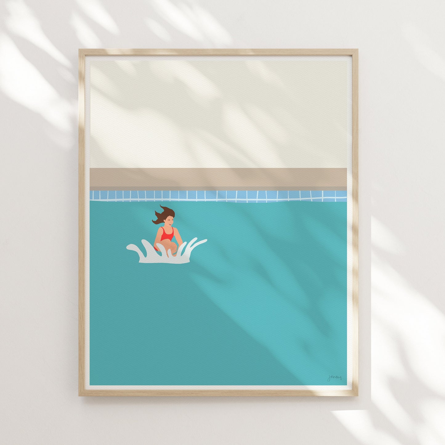 Cannonball Dive Art Print - Unframed or Framed - 130624