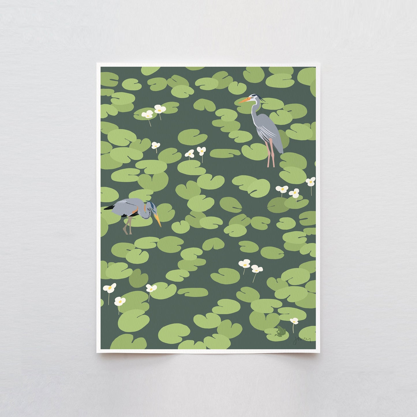 Great Blue Heron Art Print - Unframed or Framed - 220806