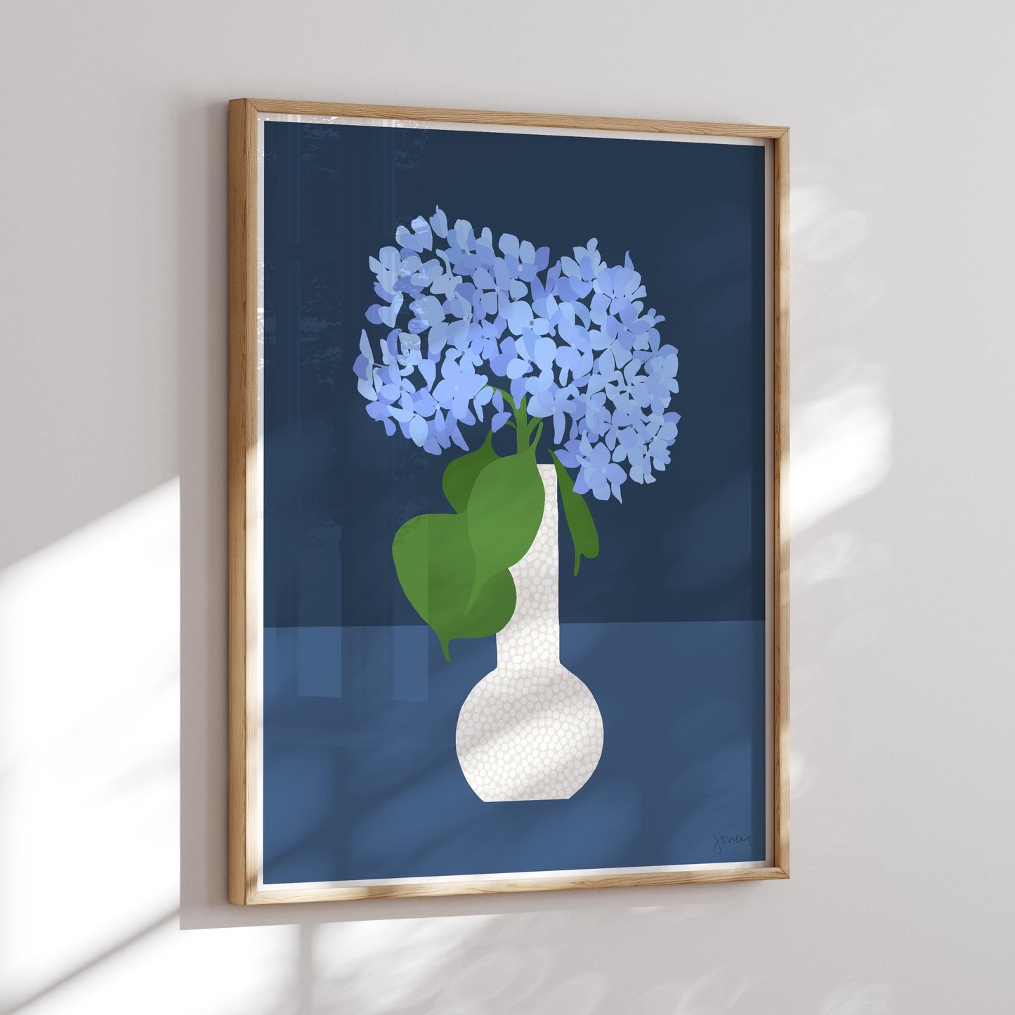 Hydrangea Still Life Art Print - Unframed or Framed - 240818