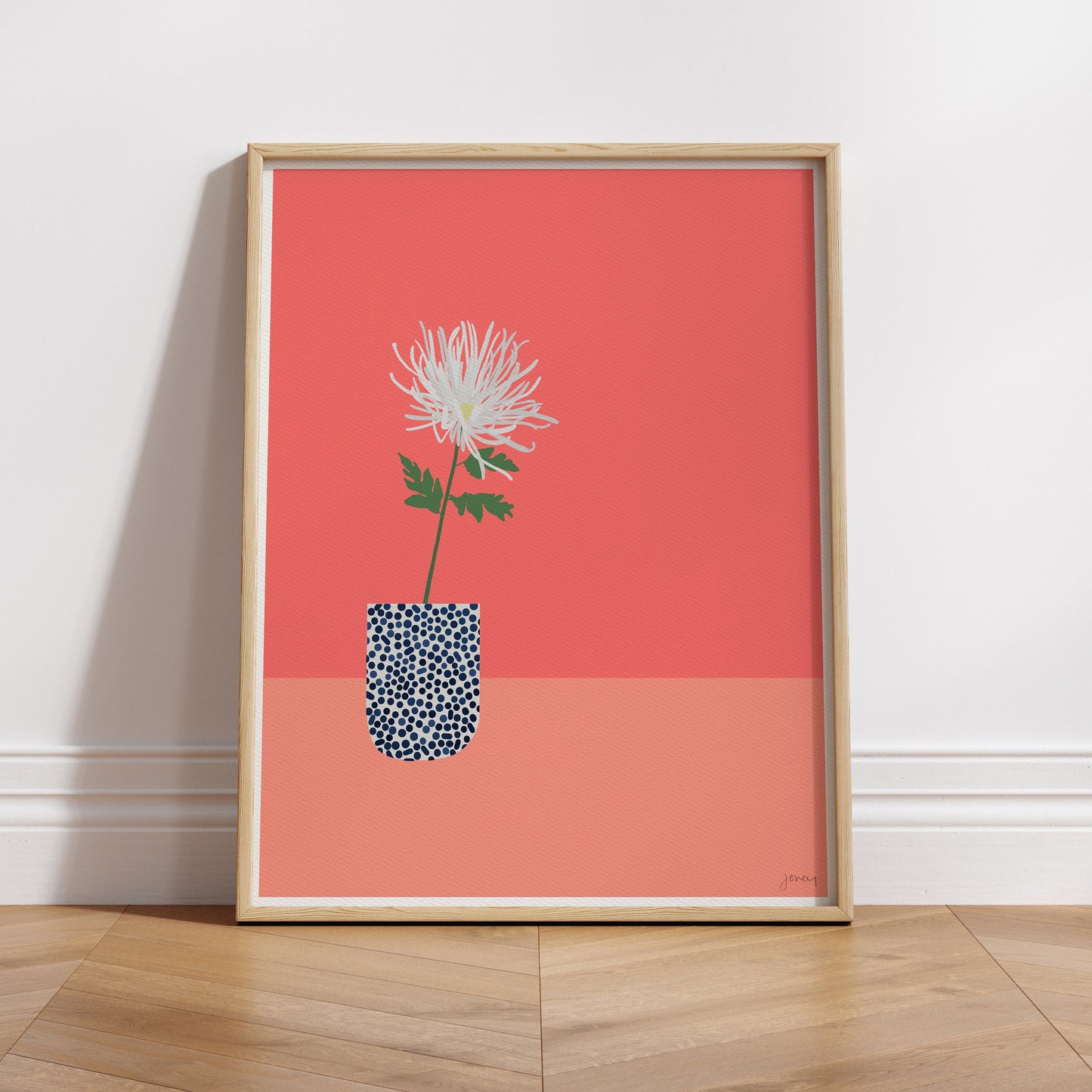 Chrysanthemum Abstract Still Life Art Print - Unframed or Framed - 220213