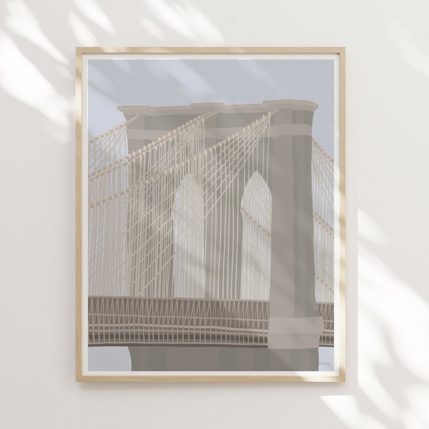 Brooklyn Bridge Art Print - Unframed or Framed - 240331