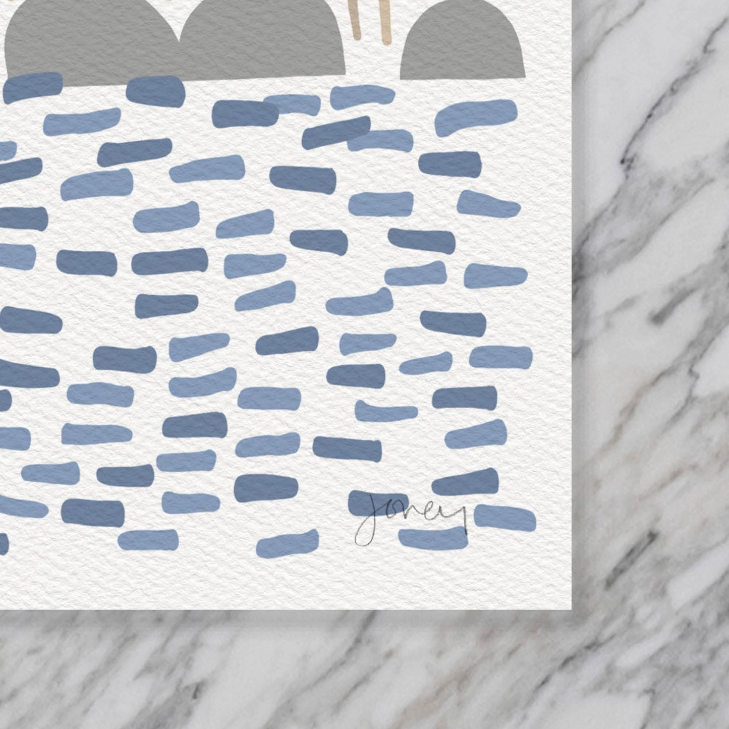 Ocean Cliffside Art Print - Unframed or Framed - 250307