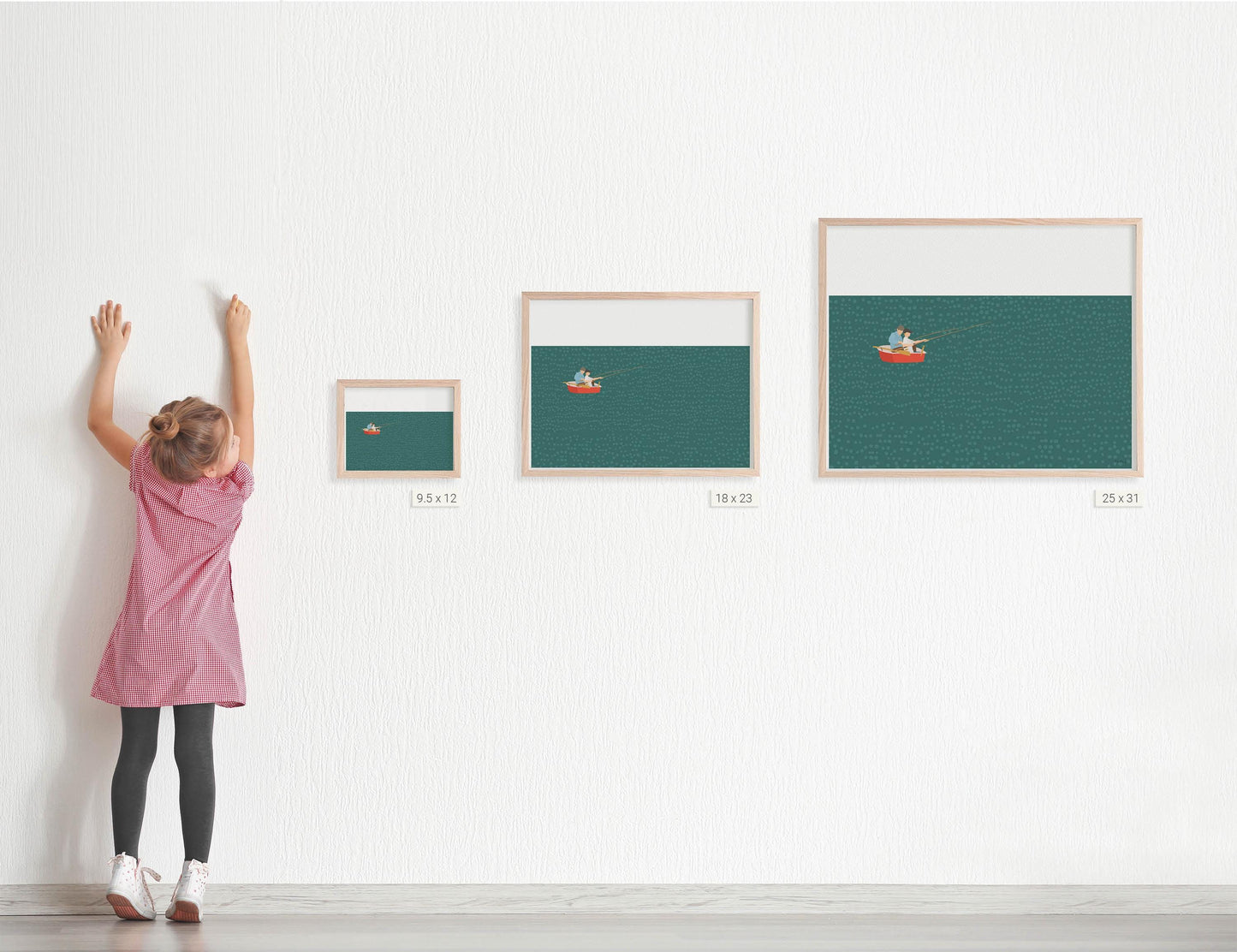 Lake Fishing Art Print - Unframed or Framed - 240903