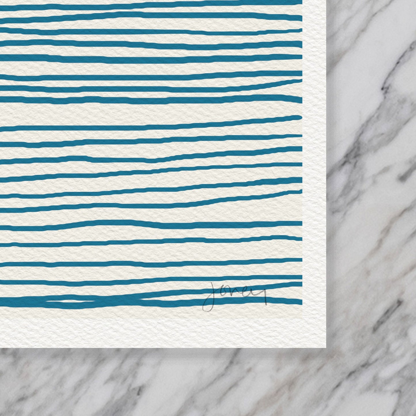 Striped Berkeley Hills Abstract Art Print - Unframed or Framed - 121104