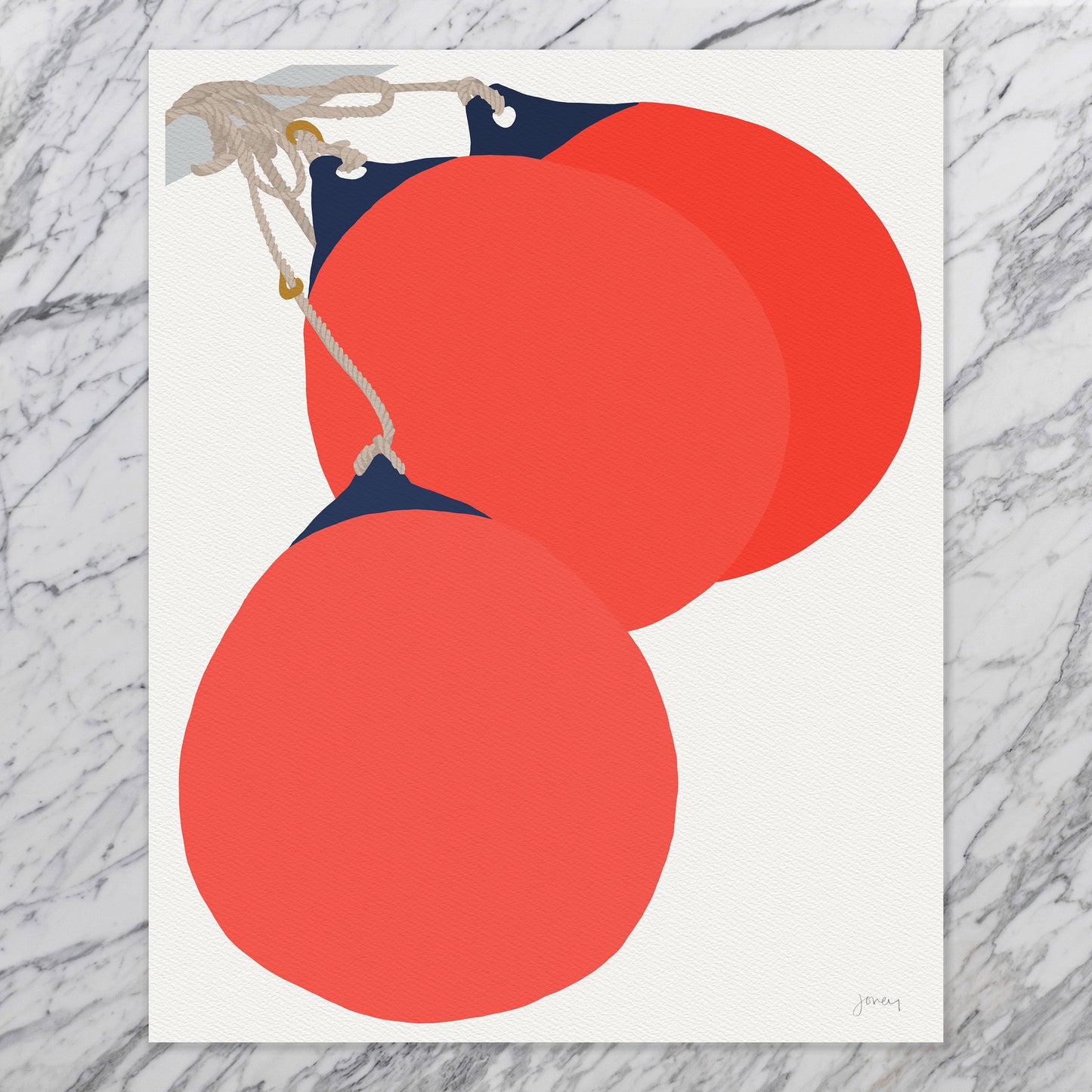 Boat Bumpers Art Print - Unframed or Framed - 240602