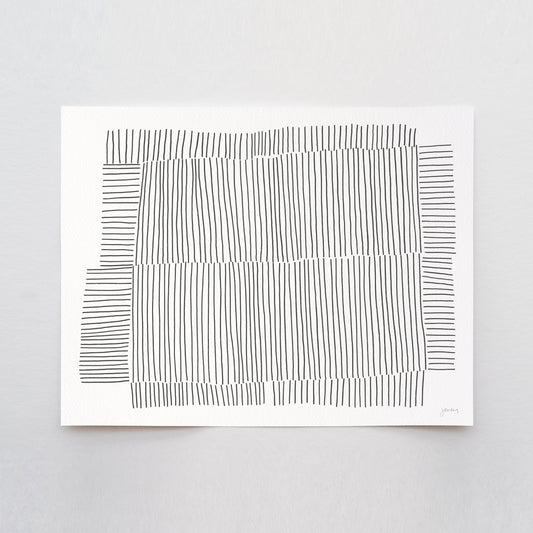 Lined Abstract Art Print - Unframed and Framed -181017