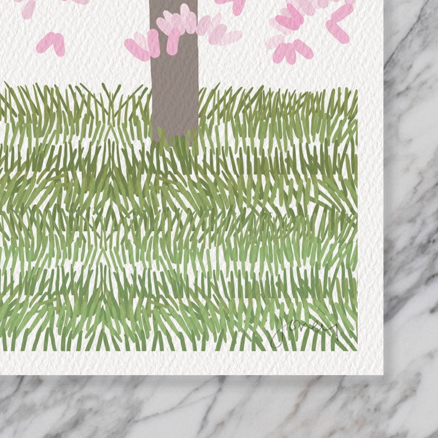 Sitting Under a Magnolia Tree Art Print - Unframed or Framed - 230429