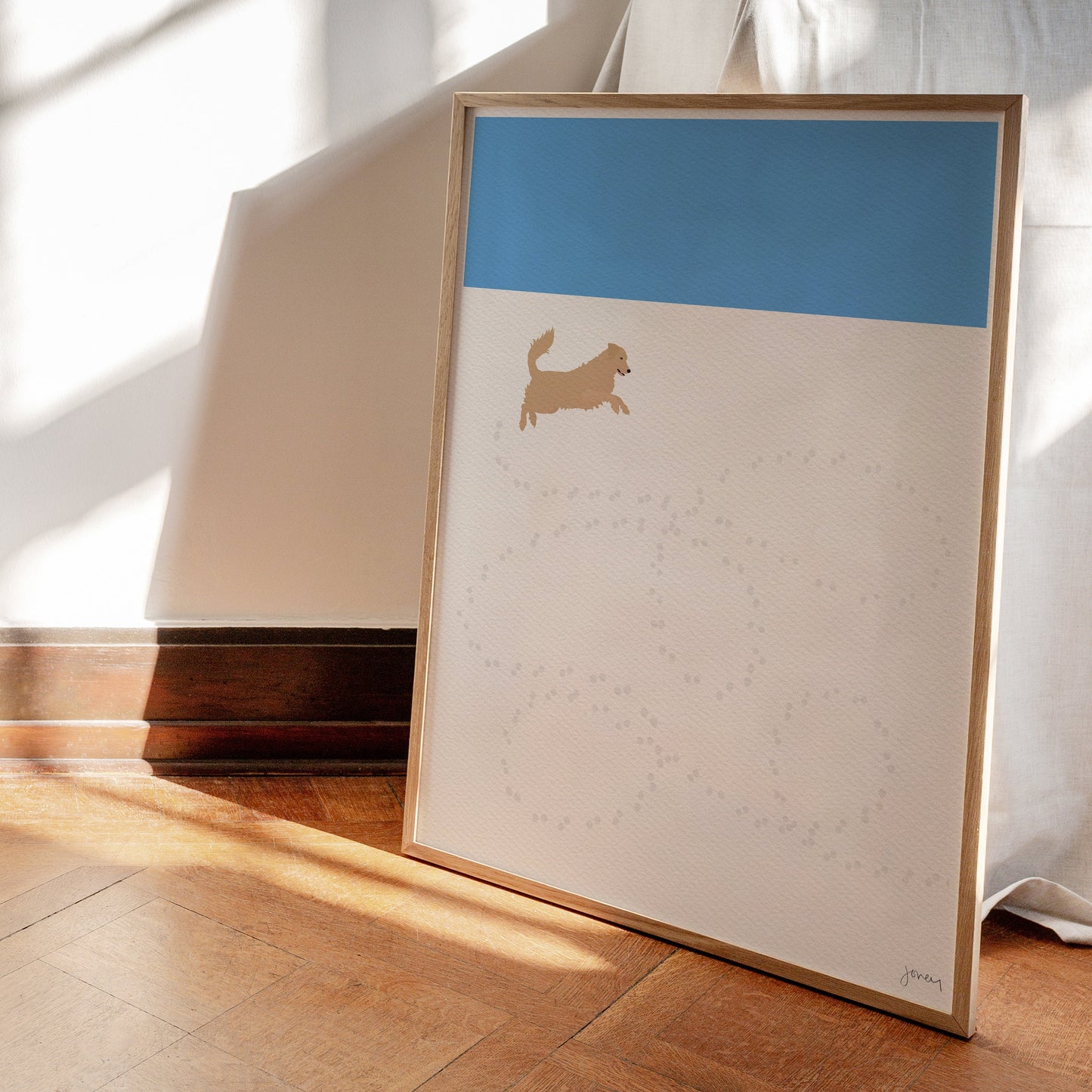 Golden Retriever Art Print - Unframed or Framed - 221224