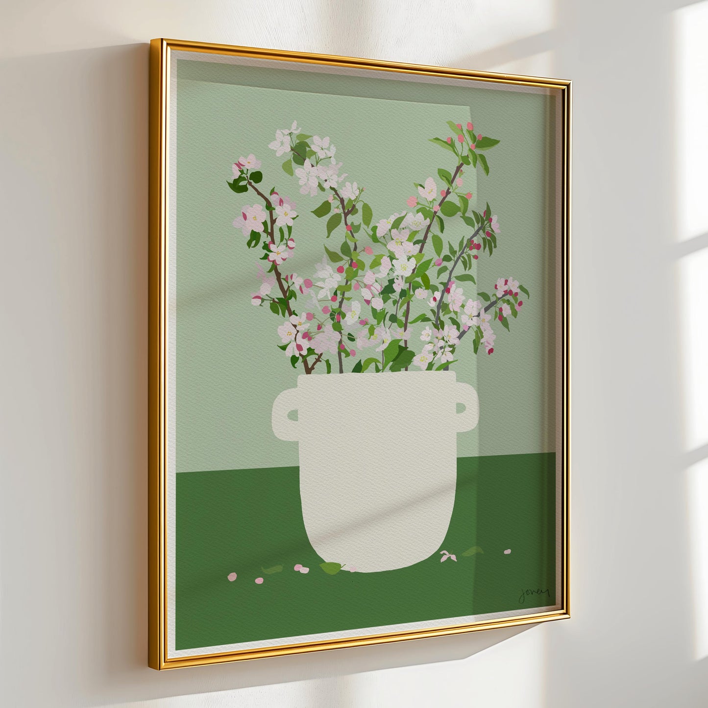 Apple Blossoms Still Life Art Print - Unframed or Framed - 201206