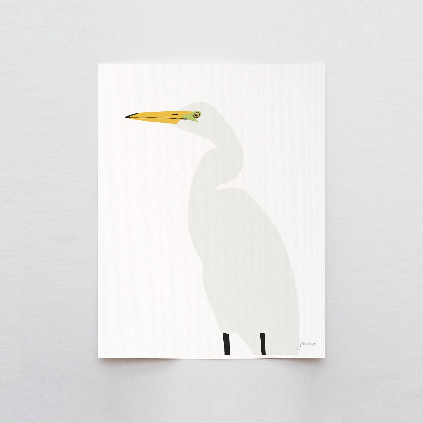 Egret Art Print - Unframed or Framed - 250123