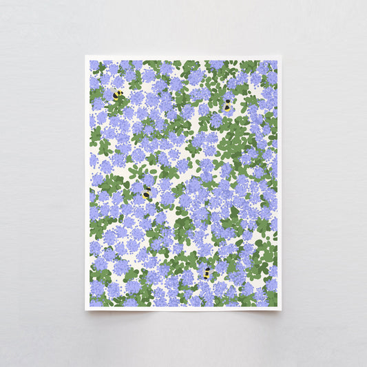 Bees and Rosemary Art Print- Unframed or Framed - 140318