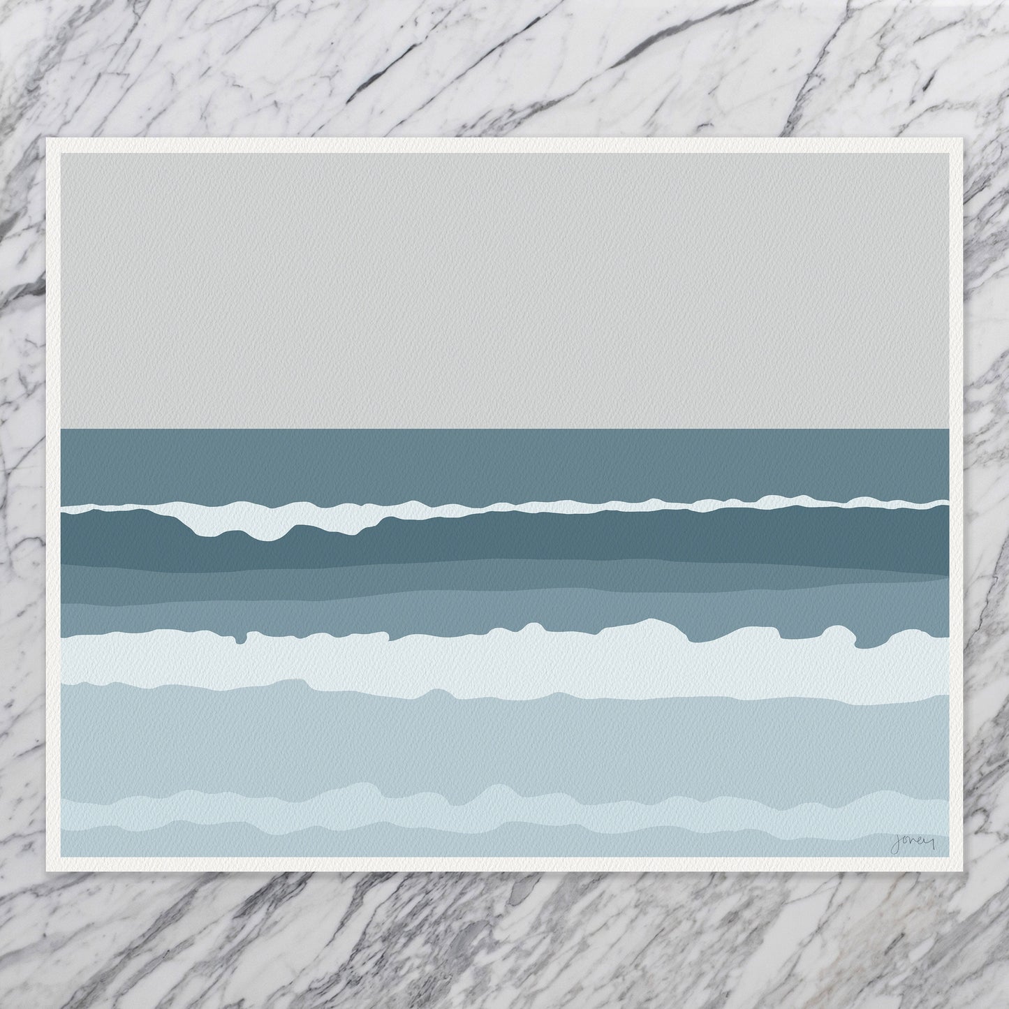 Waves Crashing Art Print - Unframed or Framed - 130725L