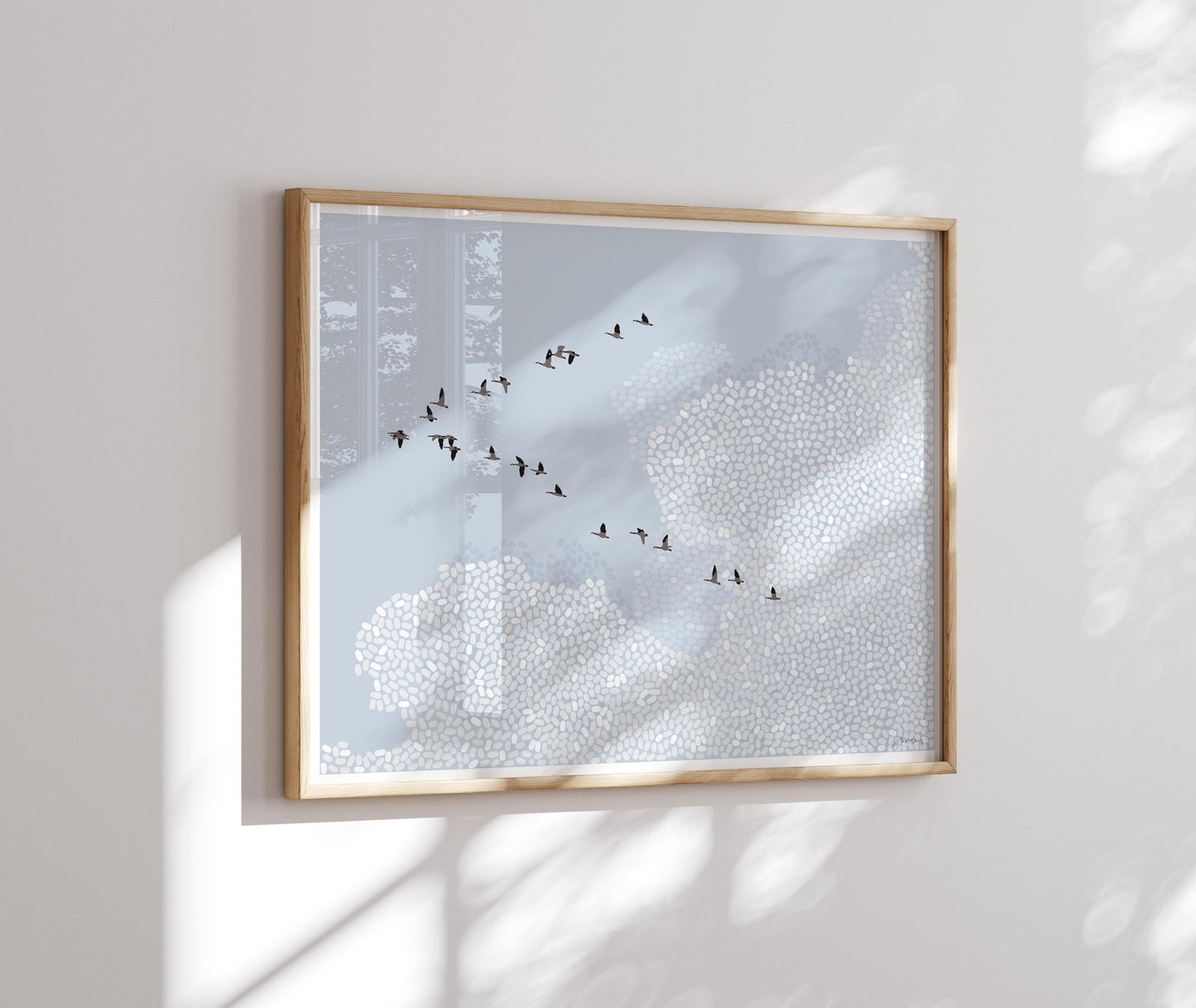 Birds in the Sky Art Print - Signed by Jorey Hurley - Clouds in the Sky - 260112