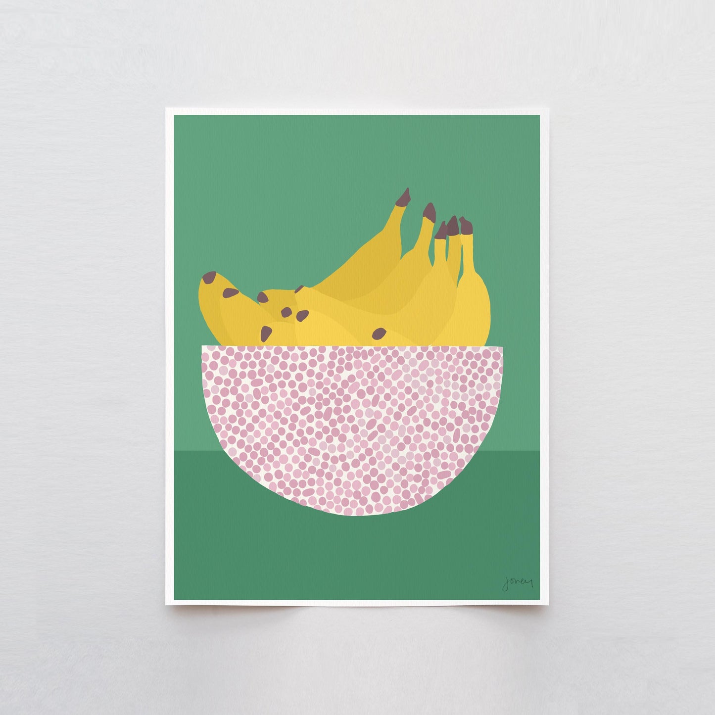 Bananas Abstract Still Life Art Print - Unframed or Framed - 230325