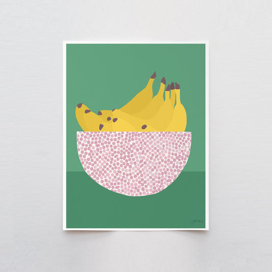 Bananas Abstract Still Life Art Print - Unframed or Framed - 230325