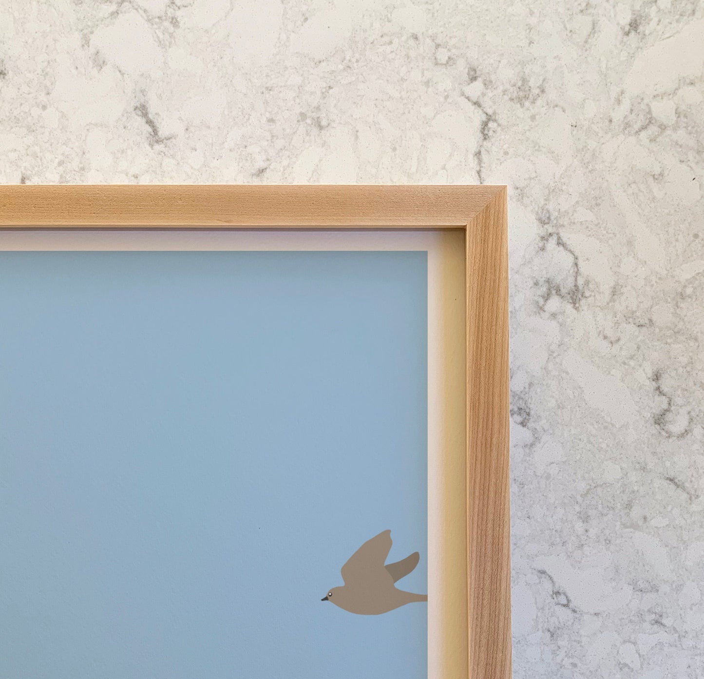 Birds over Ocean Waves Art Print - Unframed or Framed - 140816