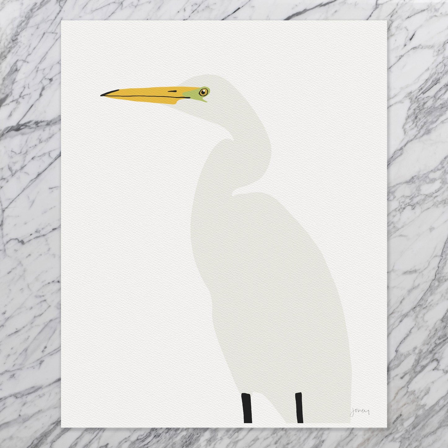Egret Art Print - Unframed or Framed - 250123