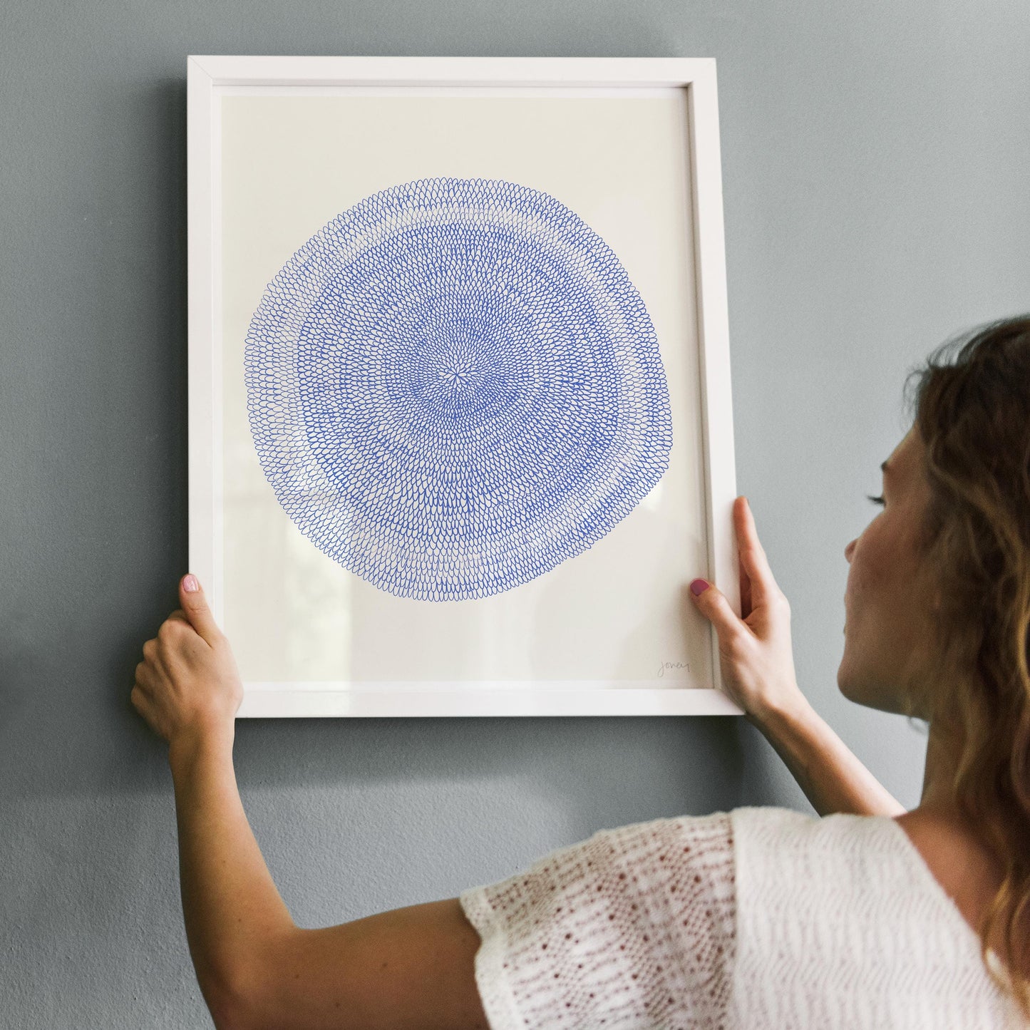 Flower Petal Abstract Art Print - Unframed or Framed - Contemporary Wall Art - 141006