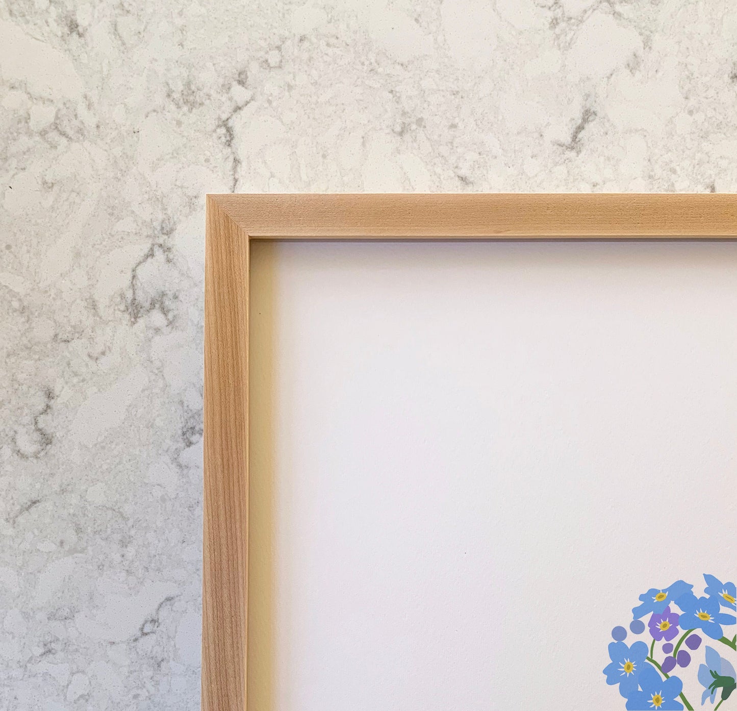 Forget-Me-Not Abstract Art Print - Unframed or Framed - 201123