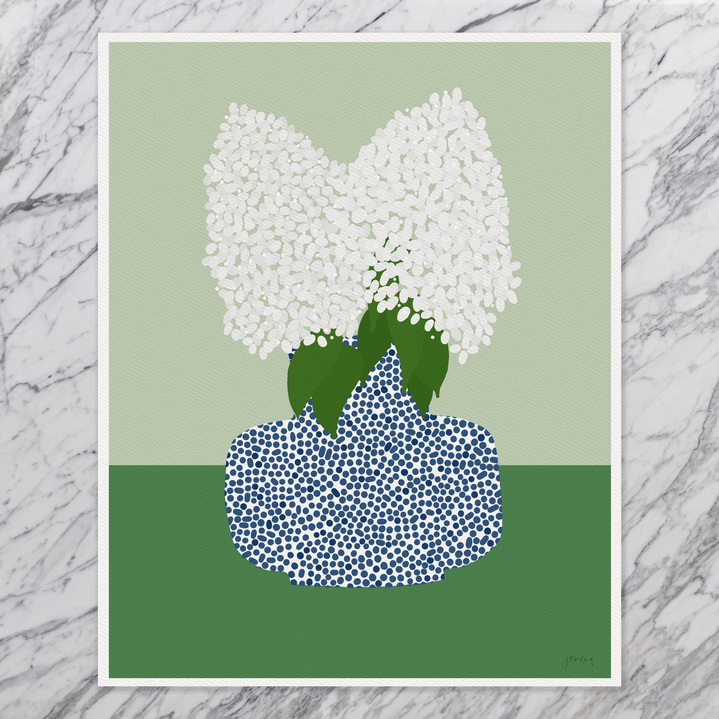 Limelight Hydrangea Still Life Art Print - Unframed or Framed - 241006