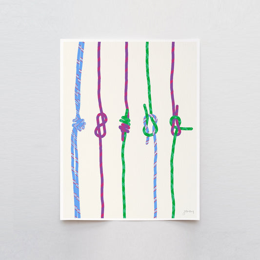 Climbing Knots Art Print - Unframed or Framed - 120306