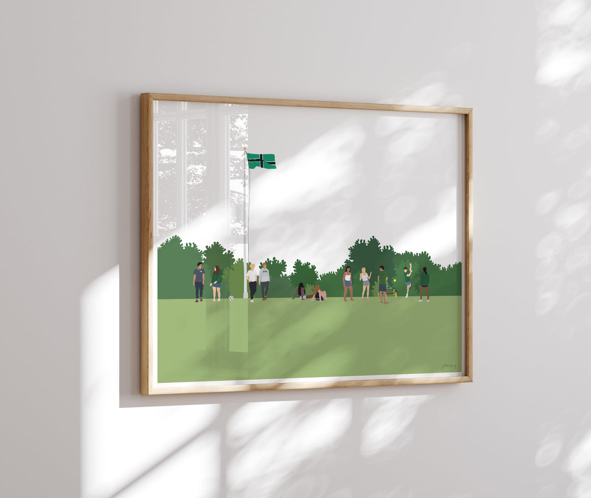 Brooks School Field Games, signed art print