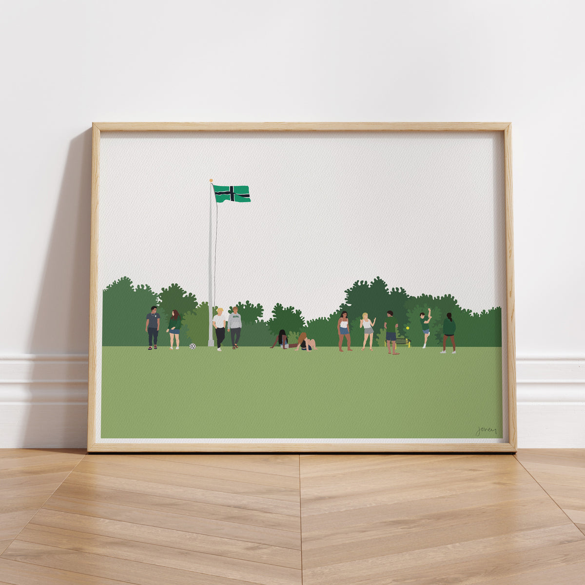 Brooks School Field Games, signed art print