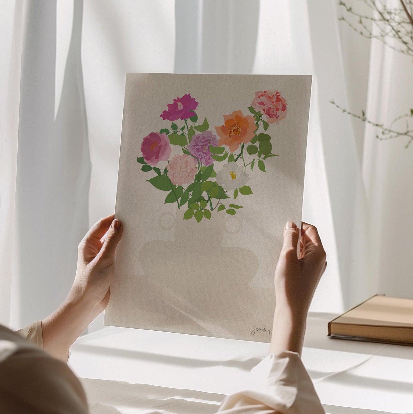 Roses Still Life Art Print - Unframed or Framed - 200808