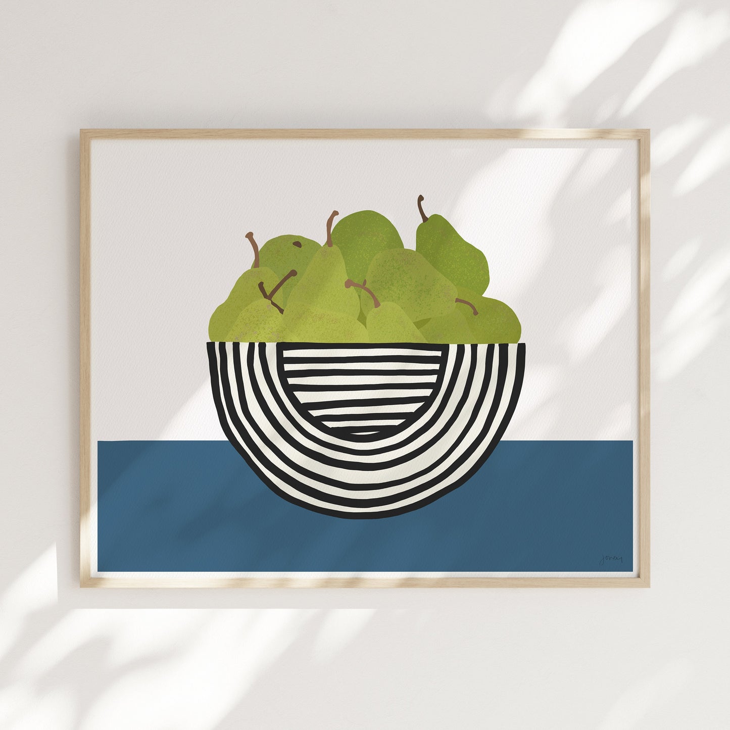 Bartlett Pears Still Life Art Print - Unframed or Framed - 210125