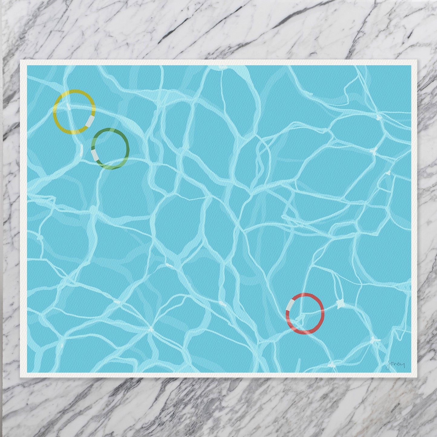 Dive Rings Art Print - Unframed or Framed - 160523