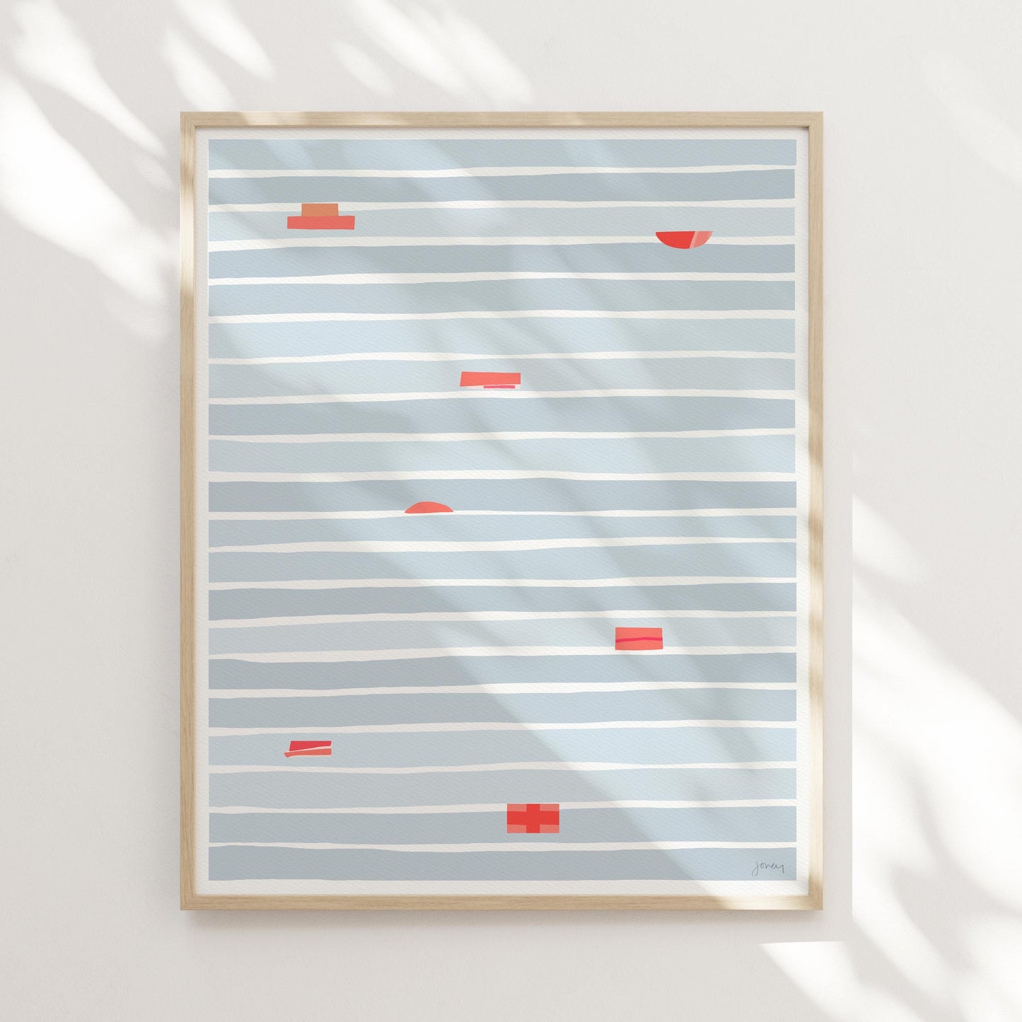 Ocean Abstract Art Print - UnFramed or Framed - 251005