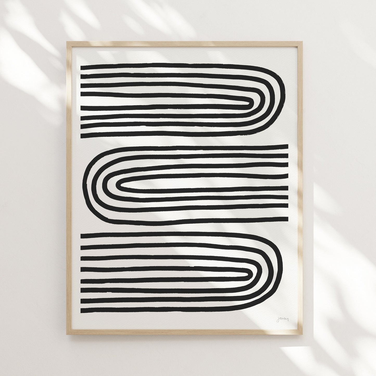 Oxbow Abstract Art Print - Unframed or Framed - 200218