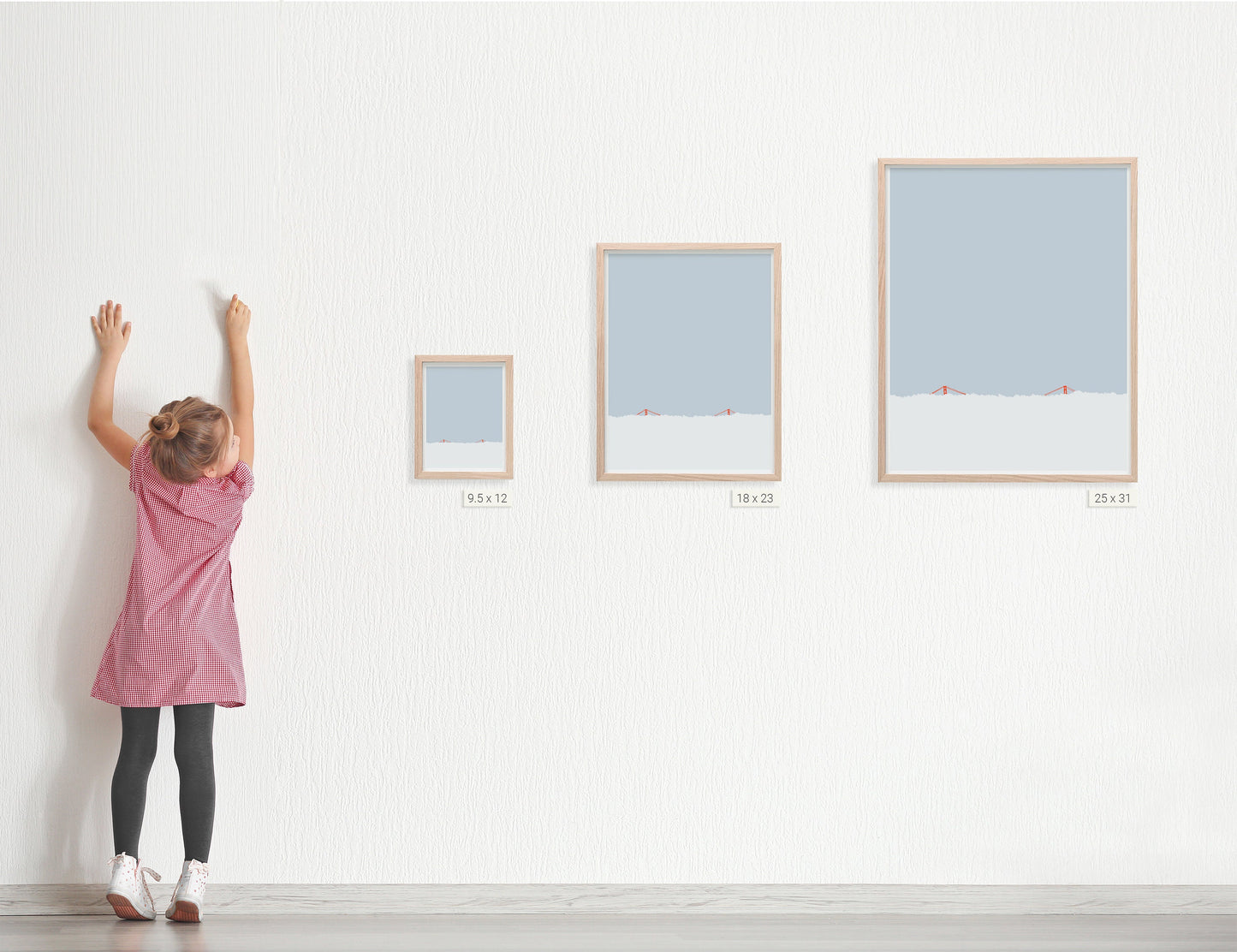 Golden Gate Bridge in Fog Art Print -  Unframed or Framed - 120930