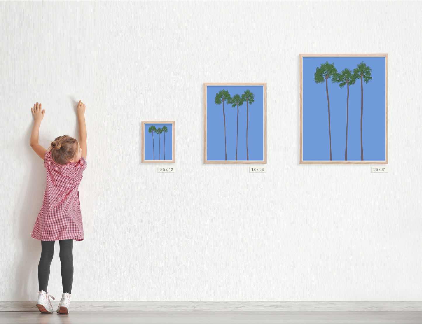 Mexican Fan Palms Trees Art Print - Unframed or Framed - 210906