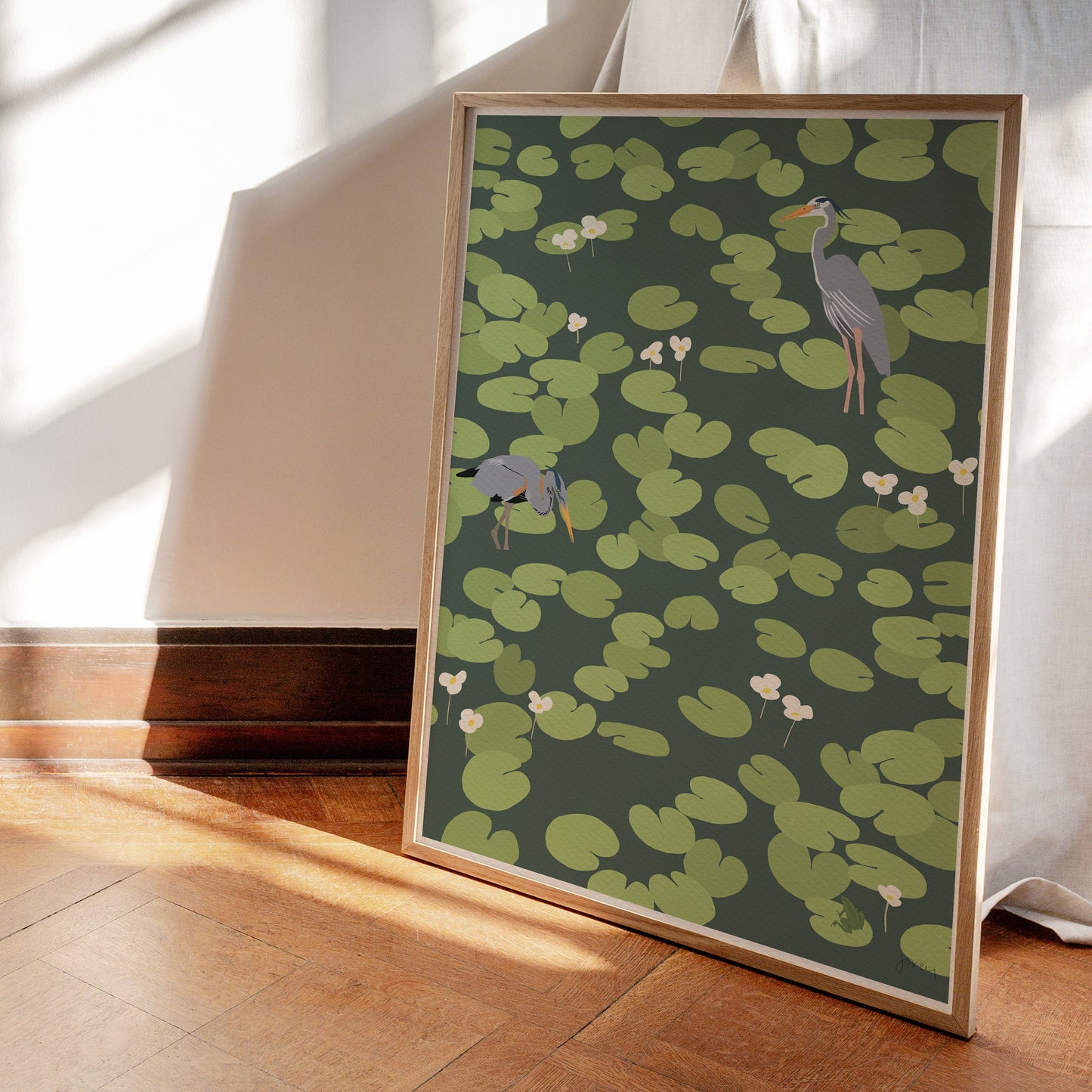 Great Blue Heron Art Print - Unframed or Framed - 220806