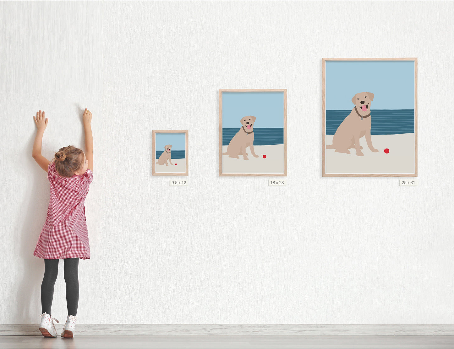 Yellow Lab Art Print - Unframed or Framed - 160522