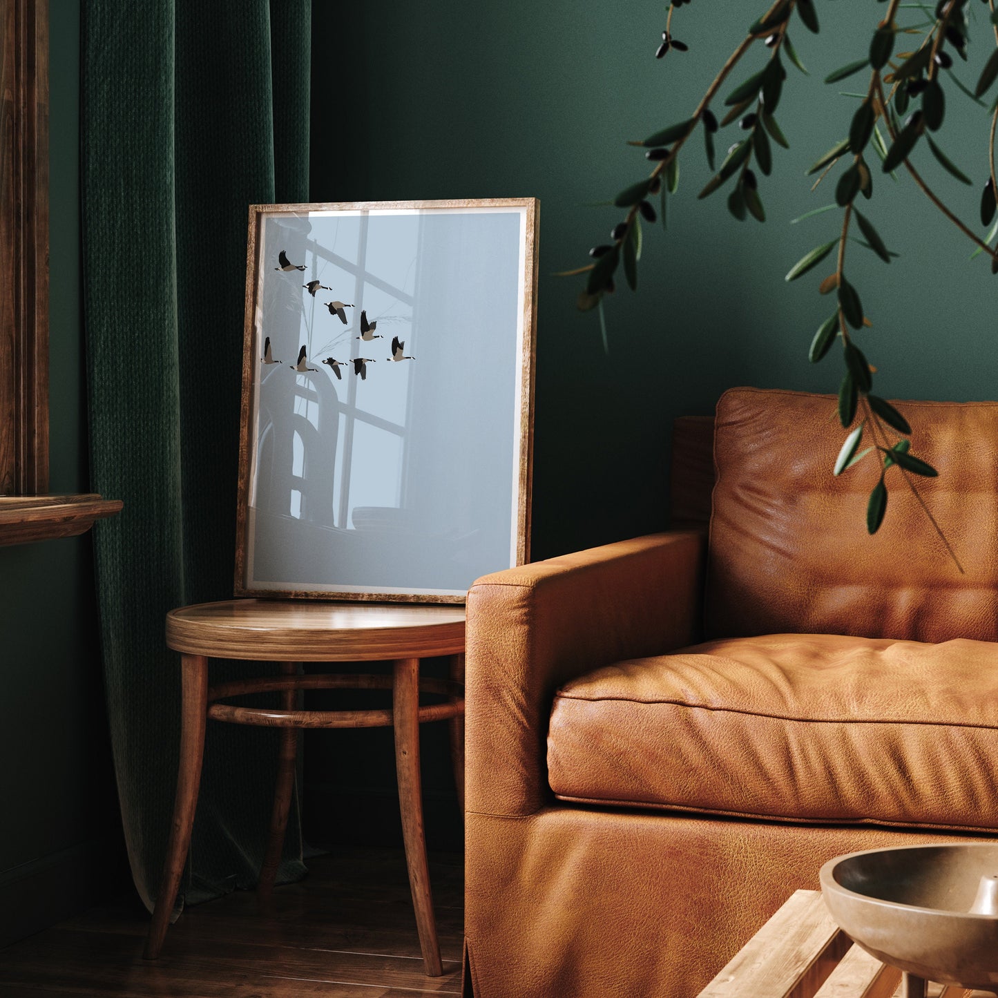 Migrating Geese Art Print - Unframed or Framed - 160102