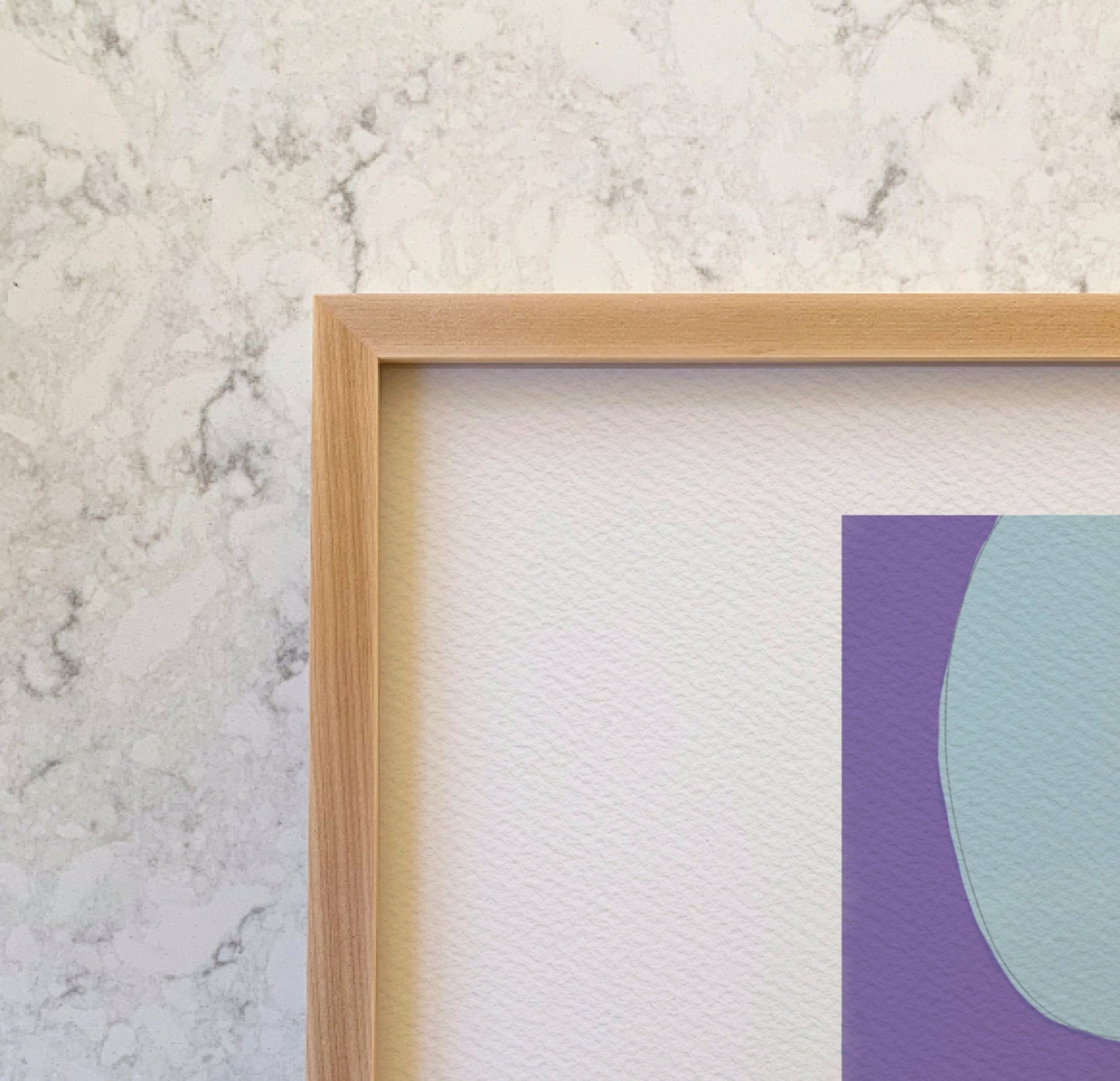 Purple and Blue Abstract Art Print - Unframed or Framed - 180307