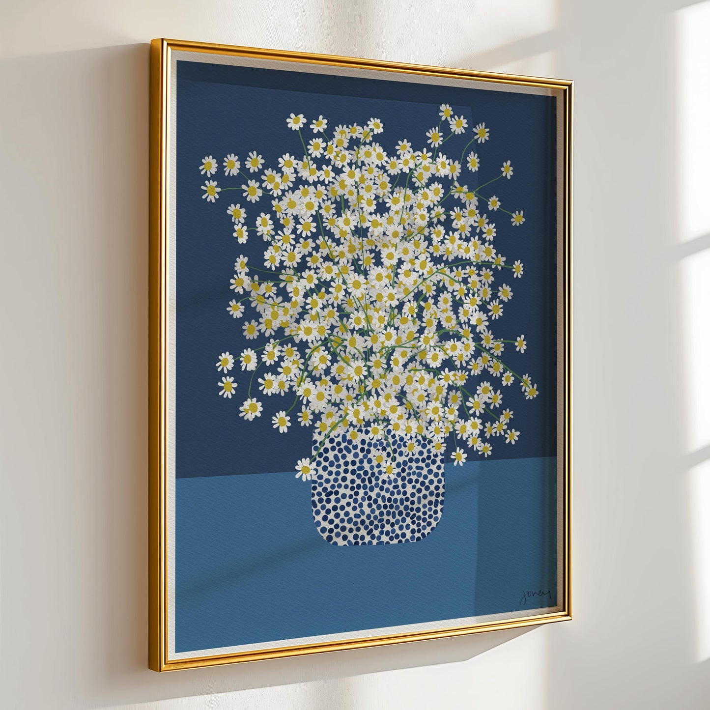 Chamomile Flower Still Life Art Print -  Unframed or Framed - 230304