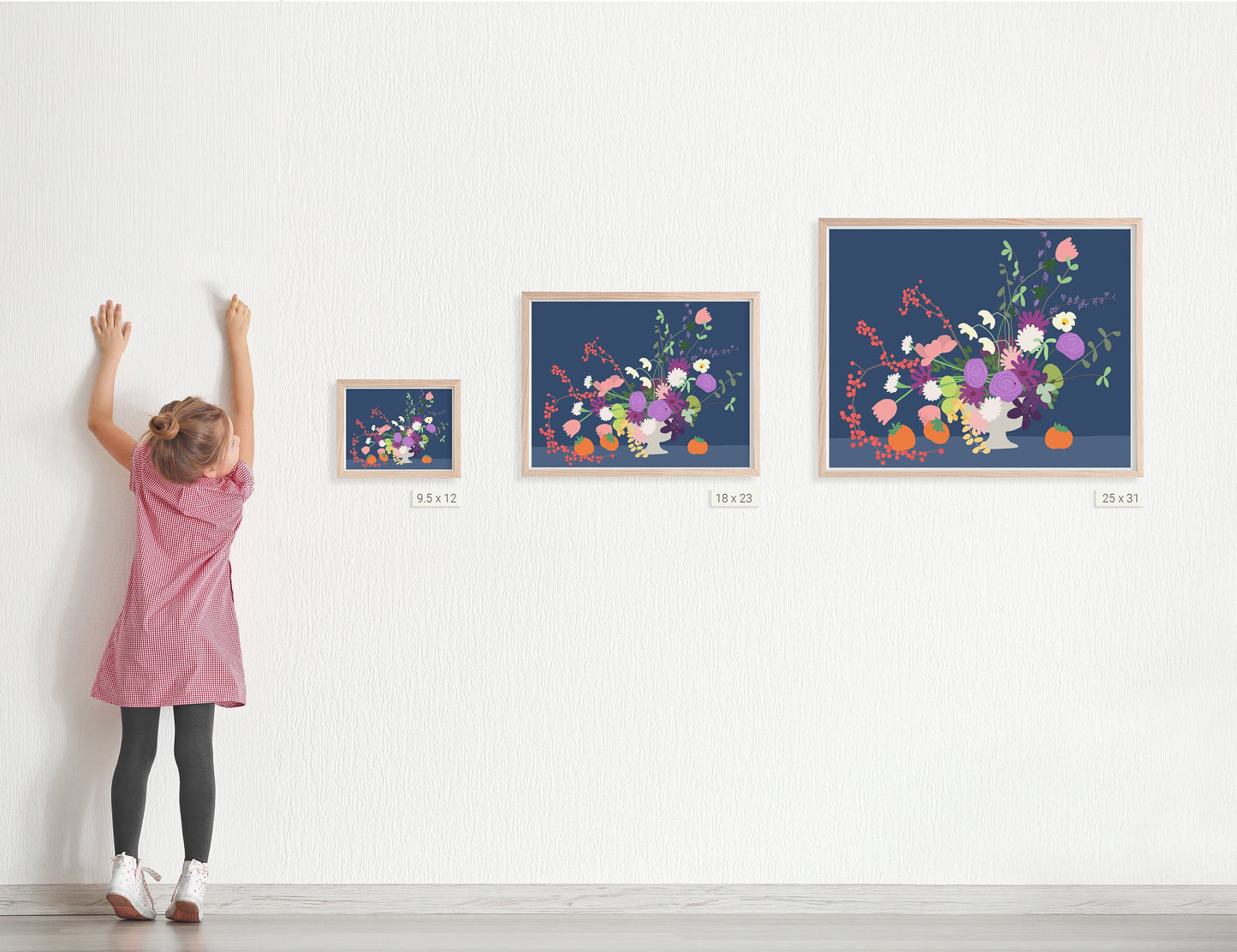 Persimmon Abstract Still Life Art Print - 191116