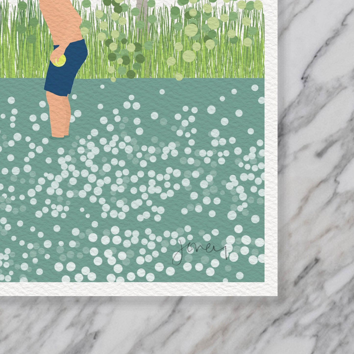 River with Boy and Dog Art Print - Unframed or Framed - 210626