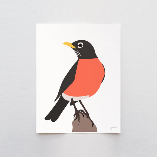 Red Breasted Robin Art Print - Unframed or Framed - 241230