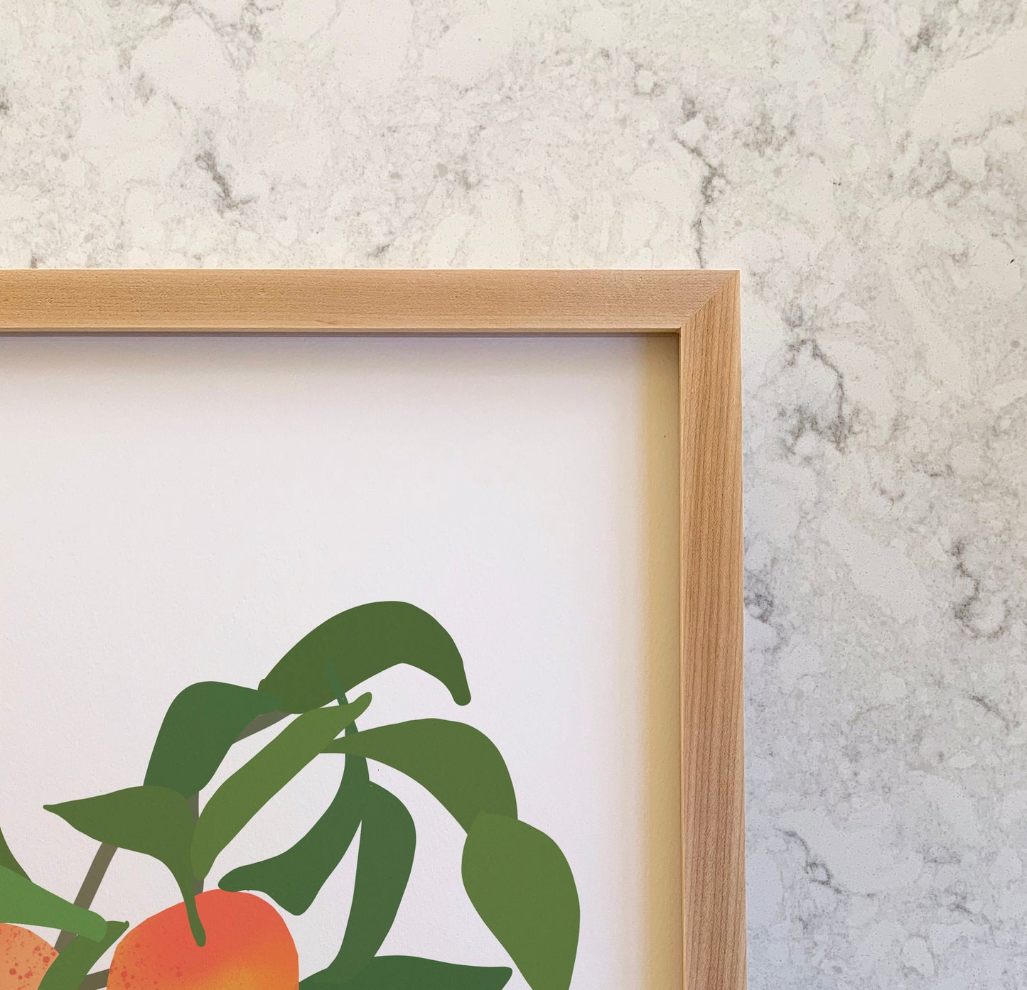 Peaches Abstract Still Life - Unframed or Framed - 200323