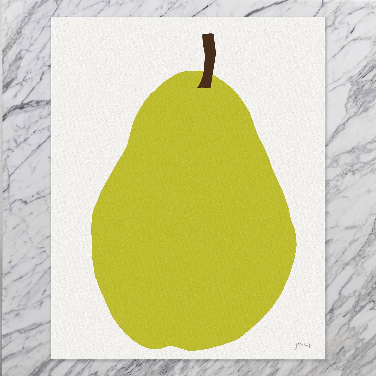 Bartlett Pear Art Print - Unframed or Framed - 121212