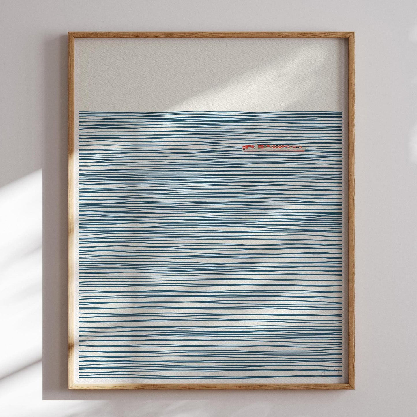 Container Ship Abstract Art Print - Unframed or Framed - 140106